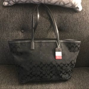 Black Coach Tote Bag